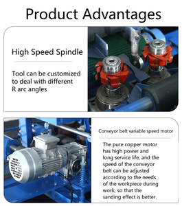 Ponceuse à quatre côtés pour le travail du bois Ponceuse à bande Machine à polir à quatre côtés Ponceuse à bande et à latte en bois massif - Product Image 3