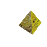 Dossiers de carton ondulé en forme de mini pyramide personnalisés petite boîte d'emballage pour gâteau au chocolat et aliments pour emballage de sucre