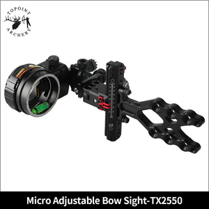 Topoint Bow Sight Aluminium CNC Visiers tange 5 Stifte 0,019 "Glasfaser-CNC-Maschinen nadeln Mikro verstellbare Nadeln <span class=keywords><strong>TX2550</strong></span> - Product Image 4