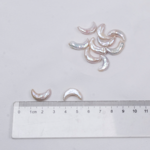 <span class=keywords><strong>Perles</strong></span> baroques en forme <span class=keywords><strong>de</strong></span> croissant 18-19mm, <span class=keywords><strong>perles</strong></span> d'eau douce naturelles irisées blanches <span class=keywords><strong>de</strong></span> qualité AAAAA, <span class=keywords><strong>pour</strong></span> collier, bracelet, boucles d'oreilles DIY - Product Image 2