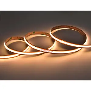 Free Cut Mini Cut COB LED Strip 528LEDs/m Any Cut 8mm DC24V High Density CRI 90 LED Ribbon Tape Light Warm White Linear Bar