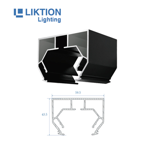 Perfil de aluminio de techo estirable personalizado de 1m 2M 2,5 m 3M 3,2 m de longitud opcional novedosa superventas - Product Image 4