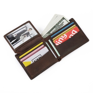 2022 Crazy Horse Wallet for Men Bifold Custom Leather Wallet Leather Wallet Men - Product Image 3