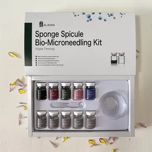 2023z Newest 7 Colors Seaweed Extract Peeling 85% Algae Peeling Spongilla Peel Powder Sponge Organic Microneedle Peeling Kit