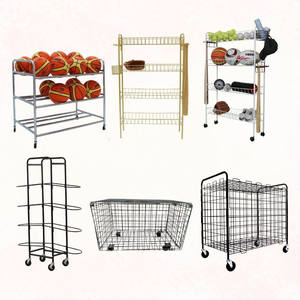 Carro de almacenamiento de baloncesto resistente a la intemperie resistente a los rayos UV con revestimiento duradero - Product Image 3