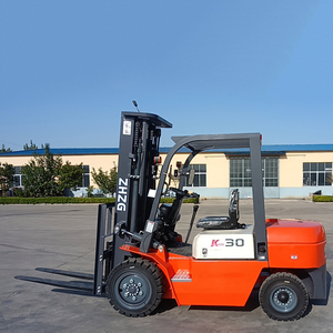 Chariot élévateur diesel <span class=keywords><strong>DOUGONG</strong></span> 3T pas cher de Chine avec hauteur de levage de 3 m, pneus pneumatiques/solides, rayon de braquage de 2550 mm - Product Image 1