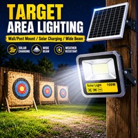 Projecteur solaire tout-en-un intégré, économie d'énergie, sans coût d'électricité, lampe LED SMD pour terrain de jeux, stade