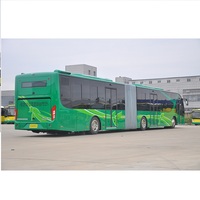 Bus articulé diesel de 18 mètres pour transport rapide en ville (BRT), 43 places, 71-90 km/h, Euro 3, conduite à gauche