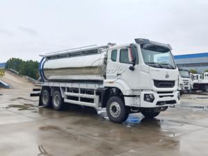 High-end stainless steel tank sewage <b>suction</b> truck for export. Mirror-polished tank, Sinotruk 6×4 chassis, 20m³ capacity. - Product Image 4