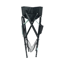 Chaise de camping pliante haute de réalisateur, moderne, robuste, en aluminium, portable, avec table latérale et sac de transport, personnalisable