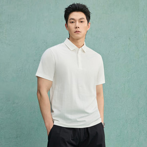 เสื้อโปโลแขนสั้นผ้าคอตตอนไอซ์ซิลค์ 195 กรัม คอปกถักแบบเรียบ สีตัดกัน  ไม่มีตะเข็บ  สไตล์ลำลอง  ใส่ได้ทั้งชายและหญิง  พร้อมปักโลโก้ตามสั่ง - Product Image 2