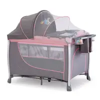 ECO Multi Fungsional Tempat Tidur Bayi Tempat Tidur Bayi Boks dengan Removable Yang Dipilih Aluminium Kaki Tabung Luar