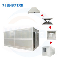 WinFair Bureau pliant de luxe de haute qualité maisons préfabriquées Garage extérieur Entrepôt Salle de stockage Maison en conteneur pliable