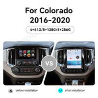Radio 10,4 pouces pour Colorado 2016-2020, lecteur multimédia DVD Android pour voiture, navigation GPS, stéréo, CarPlay sans fil, autoradio