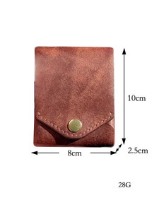 Portafoglio Corto Vintage Unisex di Alta Gamma, Portamonete Multifunzione, Porta Carte di Grande Capacità, Materiale Principale PU, Decorazione con Rivetti - Product Image 2