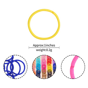 Diadema de cinta de color liso estilo dulce para niña, coletero con bola para cola de caballo, lazo para el pelo <span class=keywords><strong>497</strong></span> - Product Image 4