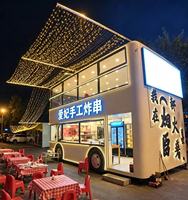 Nouveau bus à deux étages convertible homologué, caravane de restaurant américaine