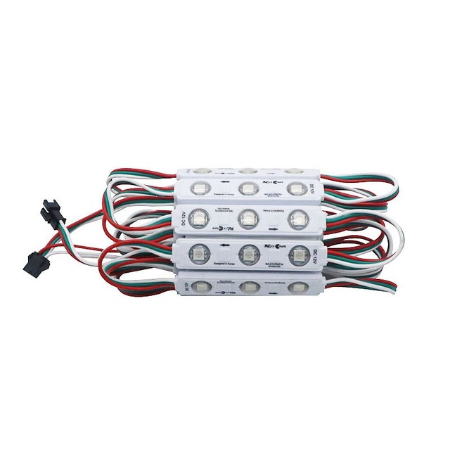 WS2811 RGB LED Module Lights DC12V SMD 5050 Addressable Dream Color RGB LED Module Waterproof IP65 LED Storefront Lights