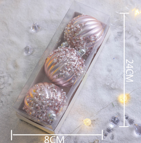 Boule de Noël-poudre pailletée