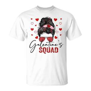 Camiseta para Mujer con Diseño de Moño Despeinado para el Día de San Valentín, Idea de Regalo Promocional - Product Image 1