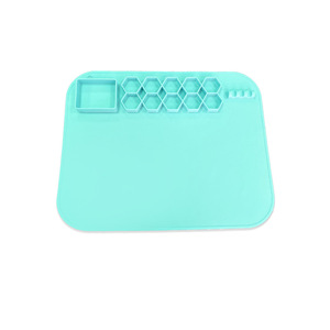 Tapis de peinture en silicone couleur macaron pour enfants, plateau de <span class=keywords><strong>palette</strong></span> artistique esthétique pour la maison et l'école - Product Image 3