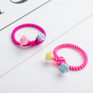 Coleteros para Niñas de Alta Elasticidad, Juego de 5 Piezas con Cuentas, Accesorios para el Cabello de Uso Diario, Lindos Accesorios para Niñas - Product Image 2