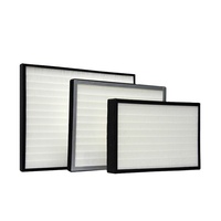 Nuevo elemento de filtro de aire para sala limpia Filtro de caja de grado medio Alta eficiencia H14 HEPA Entrada Filtro primario Componente de medios de núcleo