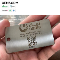 Etiqueta de Identificación de Acero Inoxidable Cepillado, Impermeable, Resistente a la Corrosión, con Código QR Multilingüe Grabado con Láser y Número de Serie