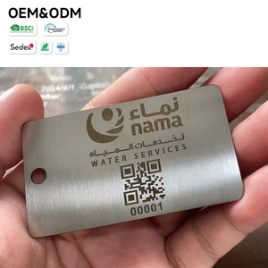 Etichetta per Beni in Acciaio Inossidabile Spazzolato Impermeabile Anticorrosione con Codice QR Multilingue e Numero di Serie Marcato al Laser - Product Image 2