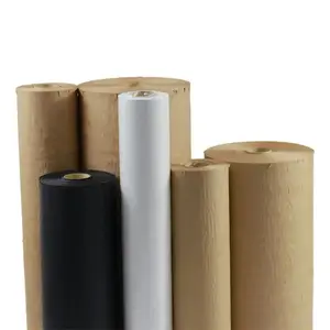 Embalaje ecológico de calidad de fábrica, envoltura de papel de panal negro, rollo de papel Kraft marrón, papel de embalaje de envoltura de panal
