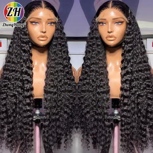 Wig Rambut Asli Brasil 250 Density 40 Inch HD Deep <span class=keywords><strong>Wave</strong></span> Lace Front 13x4 Lace Front Human Hair Kinky Straight Jerry Curl Natural <span class=keywords><strong>Wave</strong></span> - Product Image 3