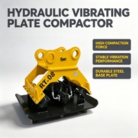 Plaque vibrante hydraulique pour excavatrice, accessoire compacteur de sol haute efficacité pour mini-excavatrice de 1,5 à 40 tonnes