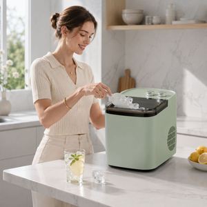 Electric <b>Countertop</b> <b>Ice</b> <b>Maker</b> 12kg/24H Portable Bullet <b>Ice</b> Cube Machine Fast <b>Ice</b> Making Self Cleaning Plastic for Outdoor Car/RV - Product Image 2