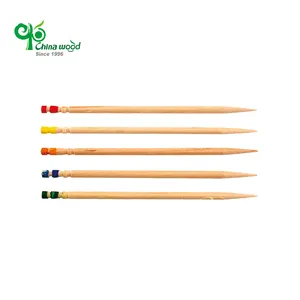 Yada High Quality Organic Natural Toothpicks Disposable Food Grade Low Price Wooden Fruit Sticks