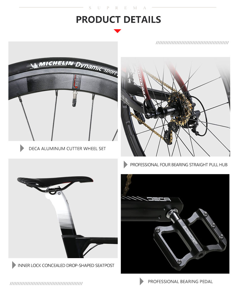 Light Weight 700C Carbon Fiber Bicycle High Quality Racing Road Bike Cycle For Sale
