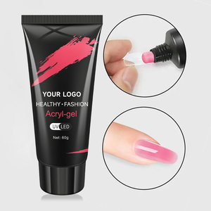 Venta caliente 30g 60g Poly Acryl Gel Esmalte de uñas Extensión de etiqueta privada Muestra gratis Gel Poly Nail Gel - Product Image 1