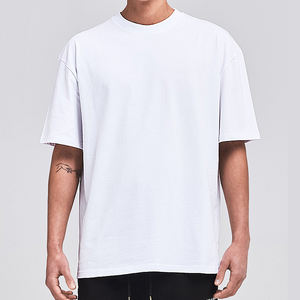 เสื้อยืดผ้าฝรั่งเศสเทอร์รี่คุณภาพสูง น้ำหนักมาก ทรงหลวม ไหล่ตก สั่งทำได้ ผู้ผลิตเสื้อยืดเปล่าสำหรับผู้ชาย - Product Image 5