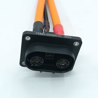 Connecteur hybride 200A à commutation rapide 2+8 broches, contact en cuivre haute tension, indice de protection IP67, prise et fiche pour alimentation moto