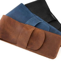 Pochette pour stylos personnalisée Pochette pour stylo à bille de qualité Housse en cuir personnalisée avec couture