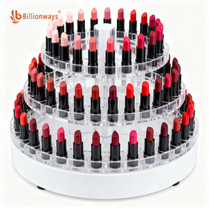 Vitrina de lápiz labial de acrílico giratoria redonda para mostrador de maquillaje - Product Image 6
