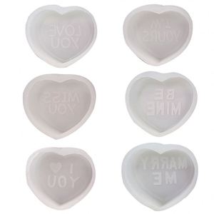 Valentine's Day Gift DIY Handmade <b>Craft</b> Heart Shape Silicone Candle Molds for Wedding Anniversary Candle Making Moulds - Product Image 5