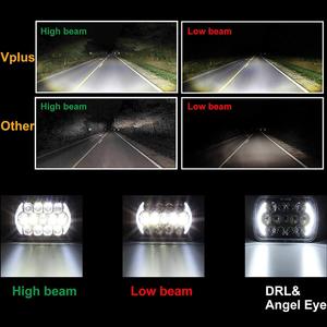 Luces LED LOYO 4x6 5X7 Cuadradas H4 para Jeep YJ Cherokee XJ, Faros LED para Camiones, Faro Rectangular de 7 Pulgadas - Product Image 3