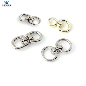 Crochet à œil <span class=keywords><strong>pivotant</strong></span> double à 8 formes, durable, professionnel, polyvalent, plaqué nickel, alliage de zinc de haute qualité, indispensable - Product Image 6