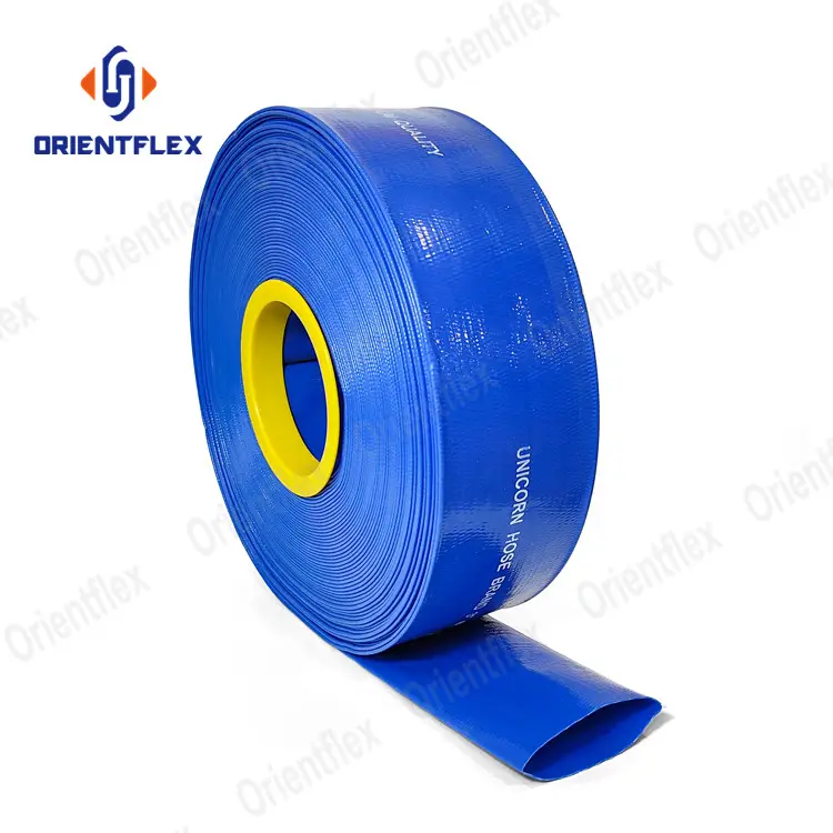 10 Inch 15 Bar Goedkope Prijs 150Mm 125Mm Hoge Druk 3 Inch 5 Inch Pvc /Tpu Layflat Flexibele Slang 200Mm Leverancier