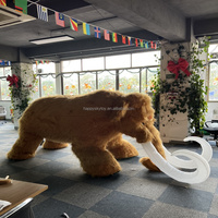 Costume de mascotte gonflable géant commercial, magnifique costume de mascotte d'éléphant brun gonflable