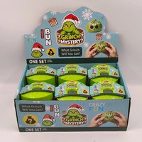 Squeeze Grinch Christmas Sensory Dumpling Mystery Blind Box TPR Squishy Fridge Stress Relief Toy Party Gift Girls Boys Bulk JY
