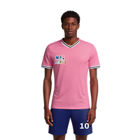 Jersey Sepak Bola Stok Tersedia Nomor Pemain Kustom Logo Cetak Sublimasi Bahan Poliester Acara Olahraga Tim Sekolah Pendek