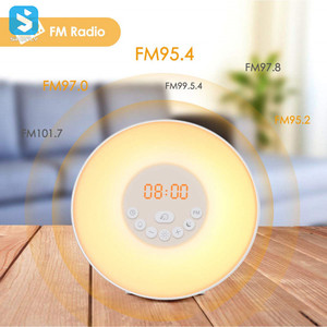 Nuevo diseño Sleep Sounds Wake Up Light Máquina de sonido Sunrise Despertador con luz nocturna - Product Image 3