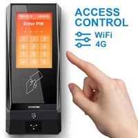 Lecteur de cartes d'accès NFC étanche avec scanner de codes QR WiFi GSM pour la gestion du temps de présence des employés