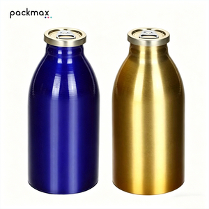 Botellas de aluminio de 1 litro para cerveza, botellas de aluminio personalizadas para cerveza artesanal, latas de aluminio de 1000 ml sin tapas para rellenar. - Product Image 1